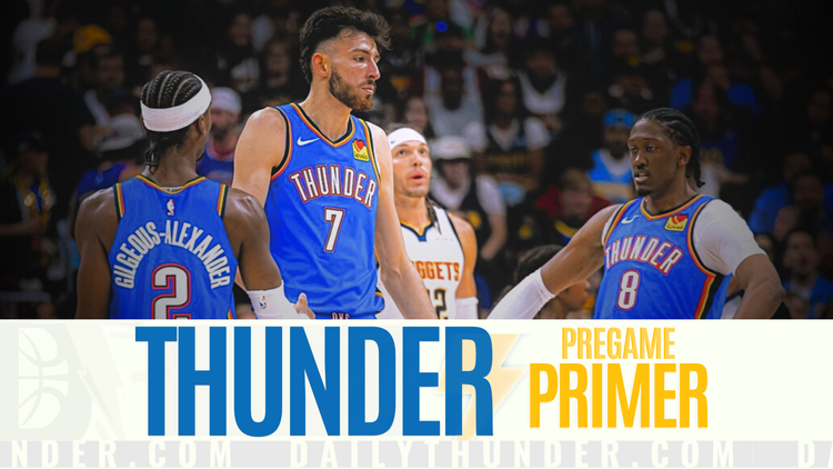 Pregame Primer: Thunder face Giddey, Bulls on the road