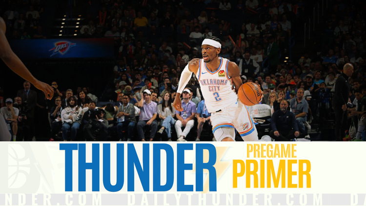 Pregame Primer: Thunder (4-0) @ Blazers (2-3)