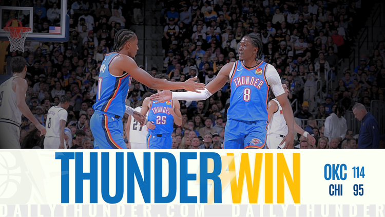 Thunder cruise past the Bulls on the road