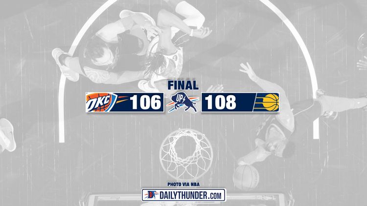 Thunder Fall Apart, Pacers Win 108-106 in Indiana