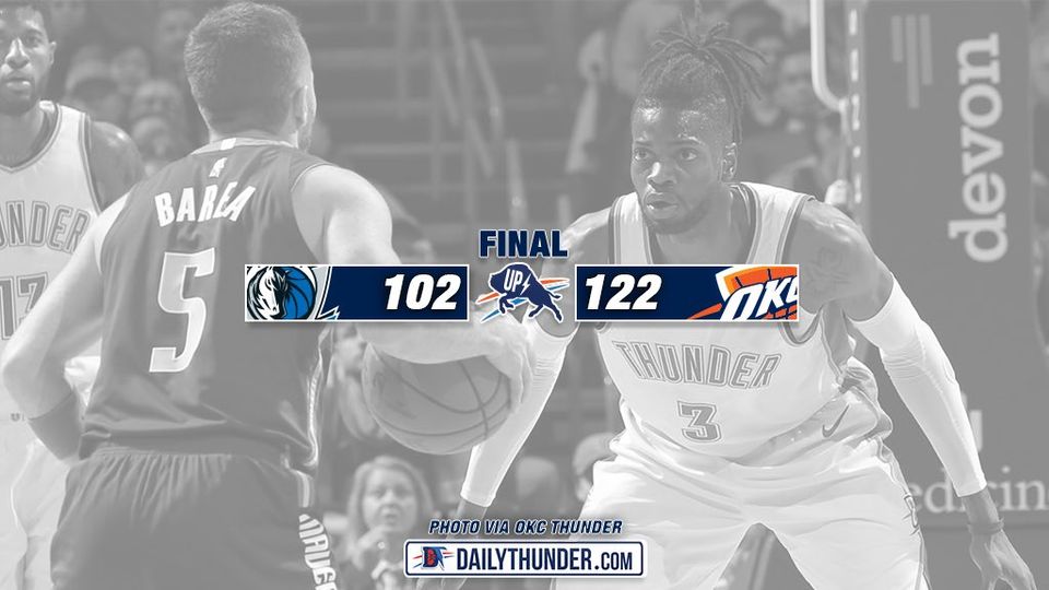 Thunder Roll on New Year’s Eve, Top Mavericks 122-102