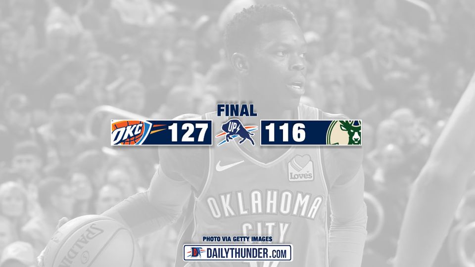 Thunder Secure the 6-Seed, Beat Bucks 127-116 in Regular Season Finale