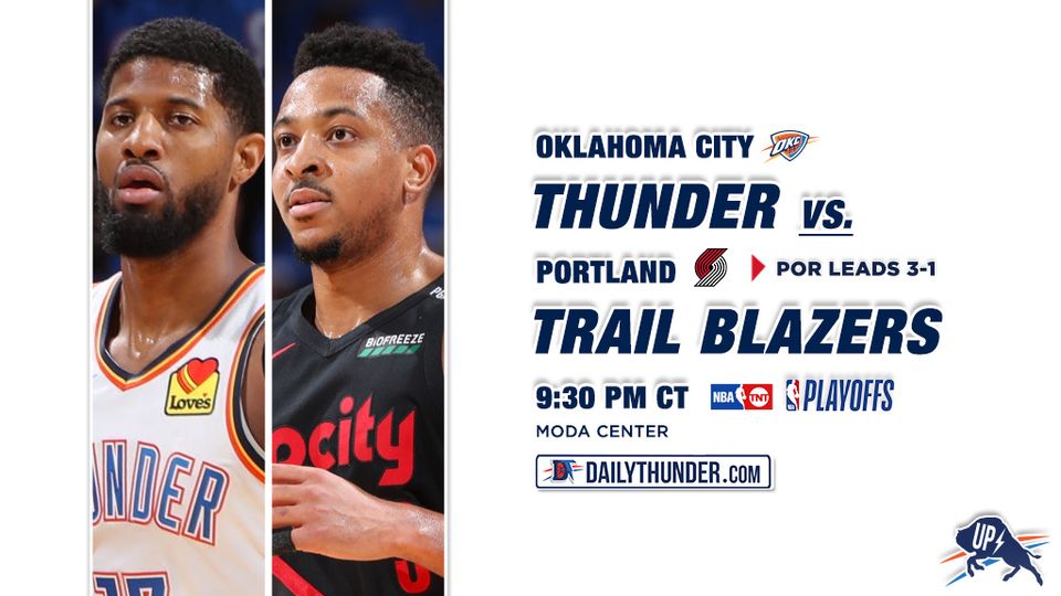 Game 5 Preview: Thunder (1-3) vs Blazers (3-1)