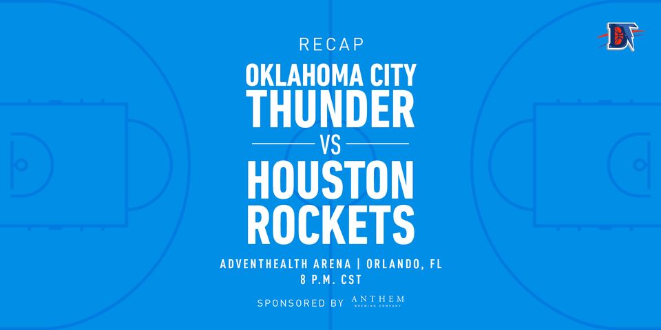 Game 6 Rapid Recap: Thunder def. Rockets (104-100)